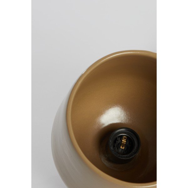 Brūna griestu lampa ar keramikas abažūru ø 18 cm Dena – Light & Living-image-1