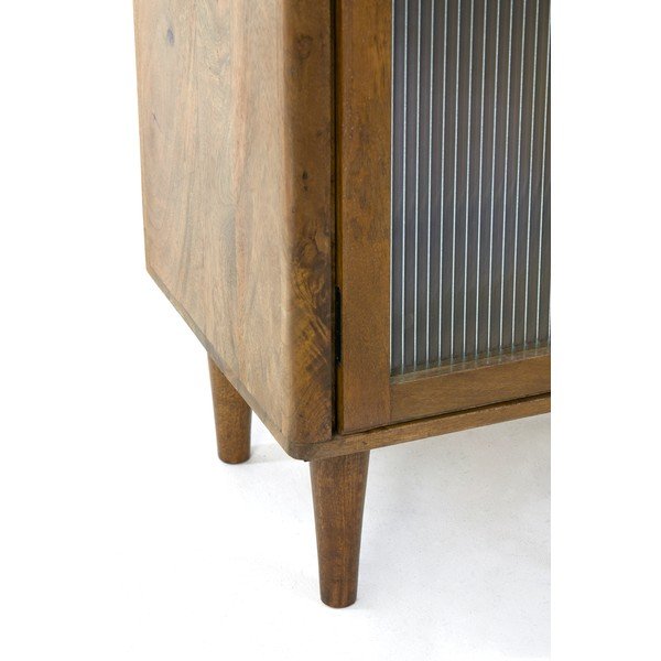 Brūna mango koka vitrīna 58x180 cm Mocu – Light & Living-image-4