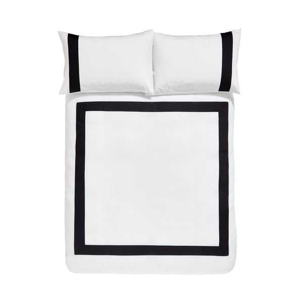 Balta kokvilnas gultas veļa divvietīgai gultai 200x200 cm – Bianca