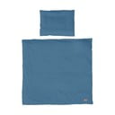 Zila bērnu gultas veļa 80x80 cm Seashells – Roba