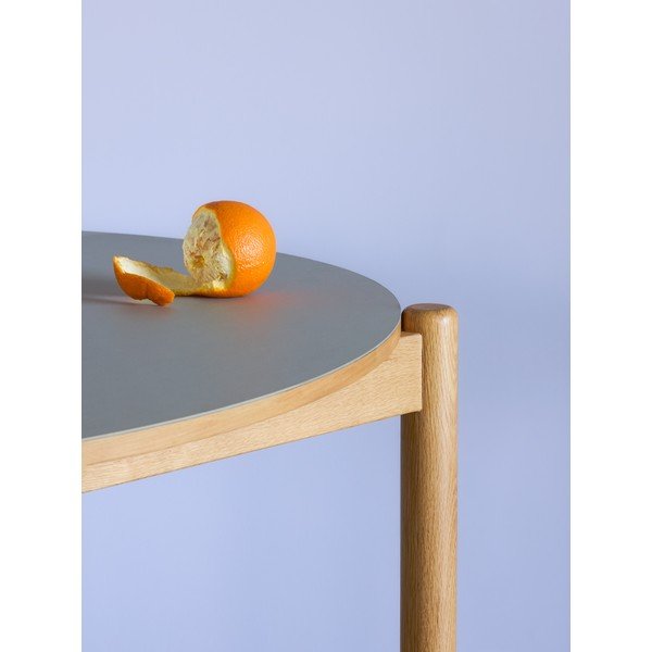 Ozola masīvkoka apaļš ēdamgalds ø 115 cm Oblique – Hübsch-image-2