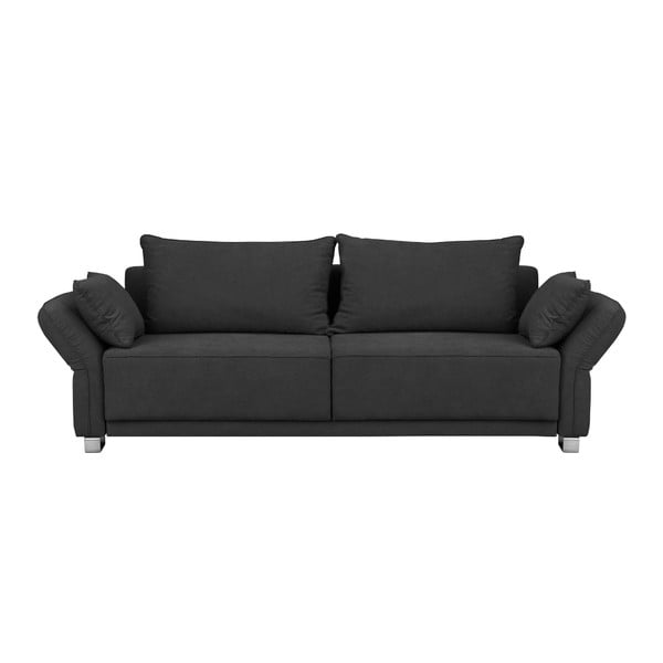 Tumši pelēks dīvāns ar uzglabāšanas vietu Windsor & Co Sofas Casiopeia, 245 cm