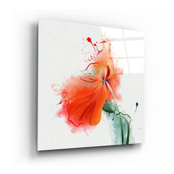 Stikla glezna "Insigne Flower", 100 x 100 cm