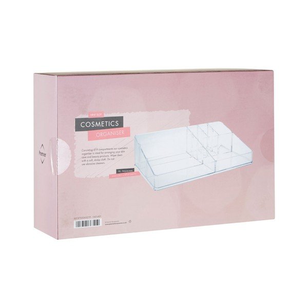 9 nodalījumu kosmētikas organizētājs Premier Housewares Met Caurspīdīgs-image-1