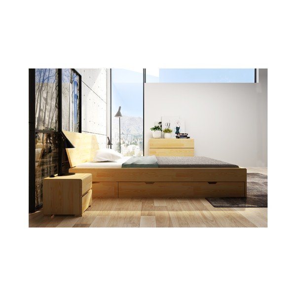Priedes divguļamā gulta ar atvilktni SKANDICA Vestre Maxi, 140 x 200 cm-image-4