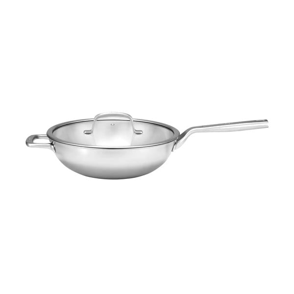 Wok nerūsējošā tērauda panna ar vāku ø 30 cm Chili Ta – FABINI
