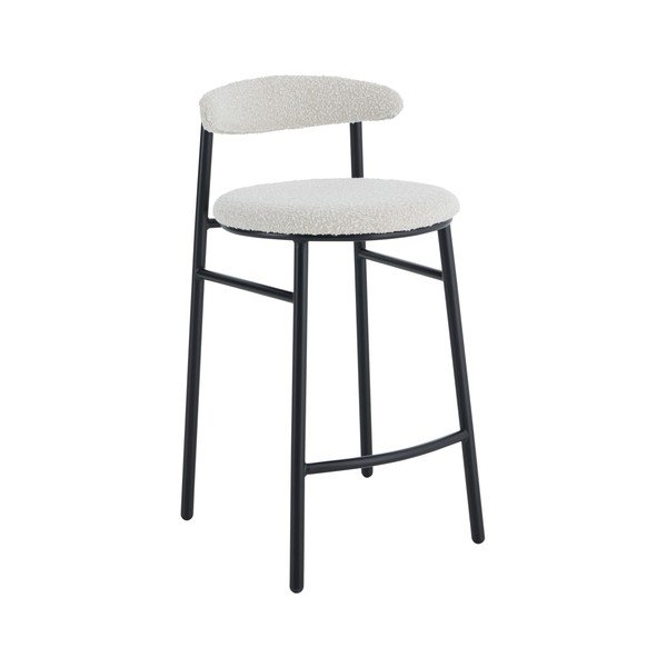 Krēmkrāsas polsterēts bāra krēsls (sēdekļa augstums 67 cm) Bloggny – Ellos Home