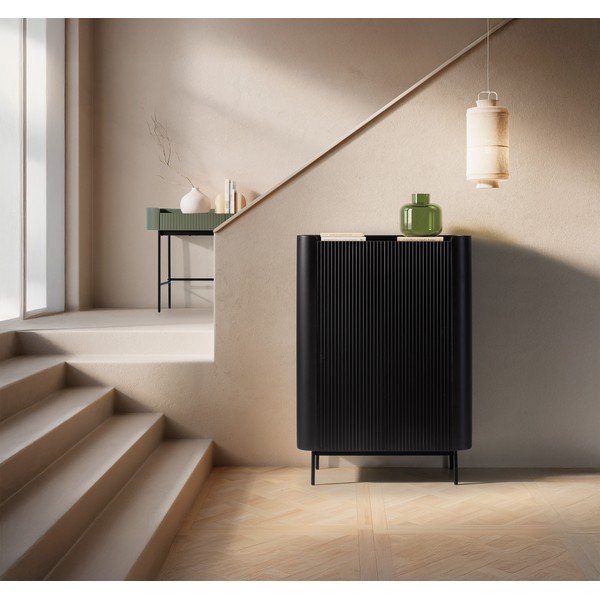 Melns skapītis 100x140x40 cm Willa – MOME-image-1