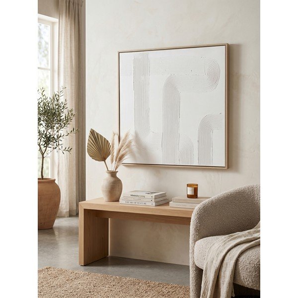 Ar rokām apgleznota glezna ar rāmi/uz audekla 83x83 cm Texture – Bizzotto-image-3