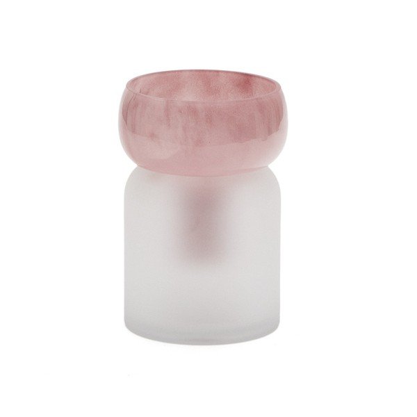Rozā stikla vāze (augstums 19 cm) Kelse – Kave Home