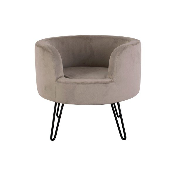 Pelēka samta gulta mājdzīvniekiem Leitmotiv Throne-image-2