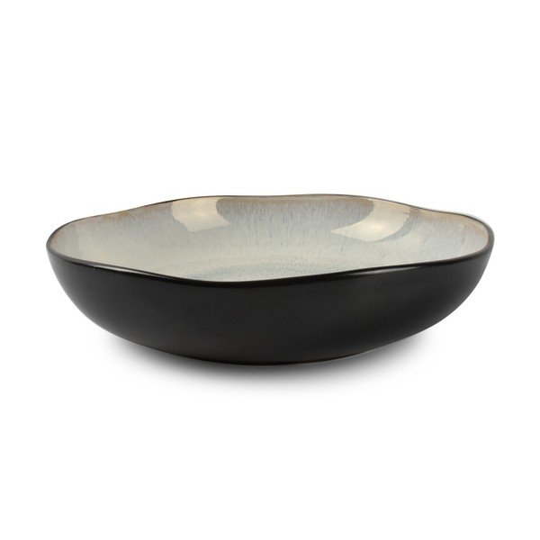 Melns/bēšs zupas akmensmasas šķīvis ø 22,5 cm Lunar – Salt&Pepper