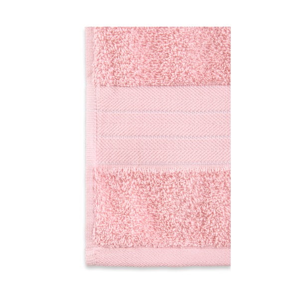 Rozā frotē kokvilnas dvieļi (2 gab.) 70x140 cm – Good Morning-image-2