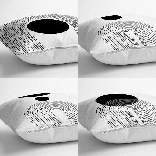 Spilvendrānas (4 gab.) 43x43 cm Simple Arch – Minimalist Cushion Covers-image-1