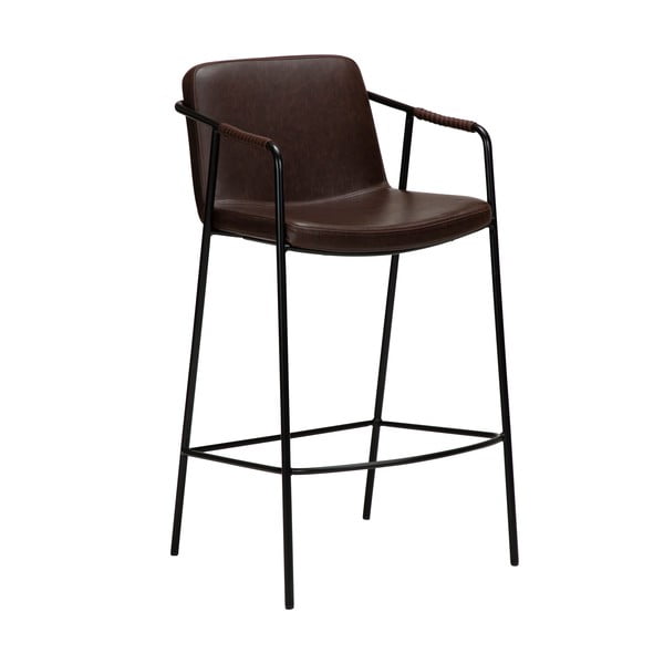 Tumši brūns mākslīgās ādas bāra krēsls DAN-FORM Denmark Boto, augstums 105 cm