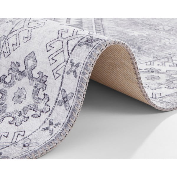 Gaiši pelēks paklājs Nouristan Gratia, 80 x 200 cm-image-3