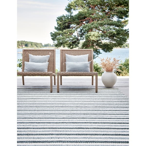 Zaļš/krēmkrāsas iekštelpu un āra paklājs 70x120 cm Teo Sage – Pappelina-image-3