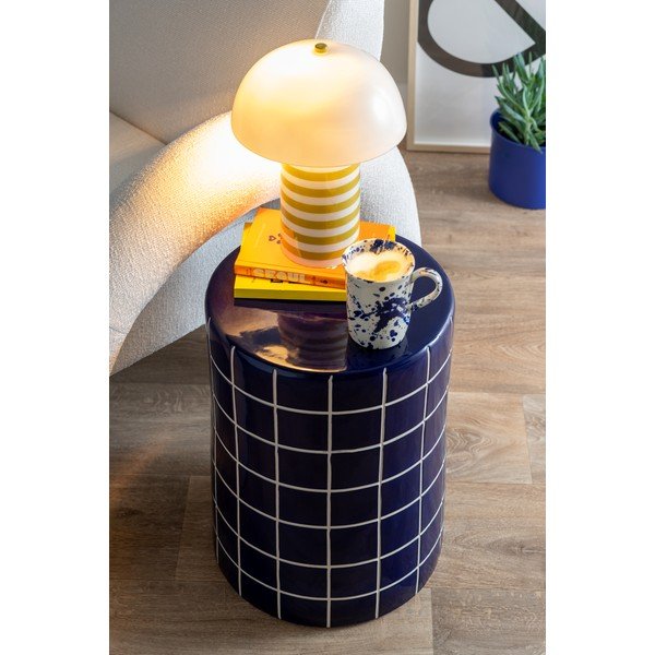 Keramikas apaļš sānu galdiņš ø 33 cm Retro Tiles – Leitmotiv-image-1