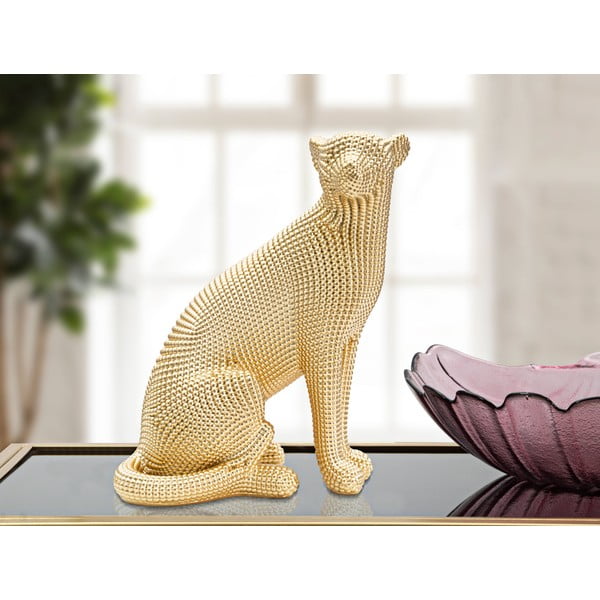Statuete zelta krāsā Mauro Ferretti Leopard-image-1