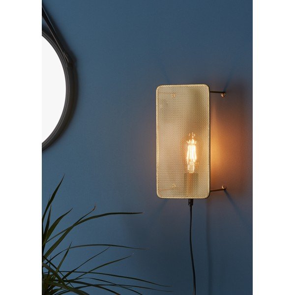 Sienas lampa zelta krāsā Markslöjd Mesh Wall Gold-image-3