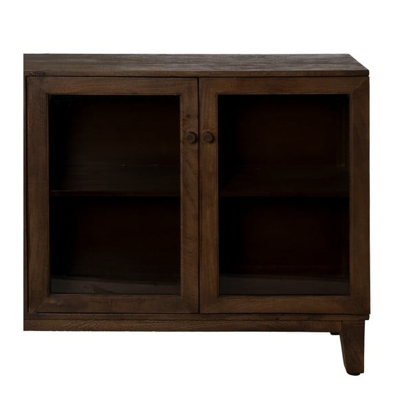 Brūna mango masīvkoka vitrīna 180x87x35 cm Ravi – Ixia-image-4