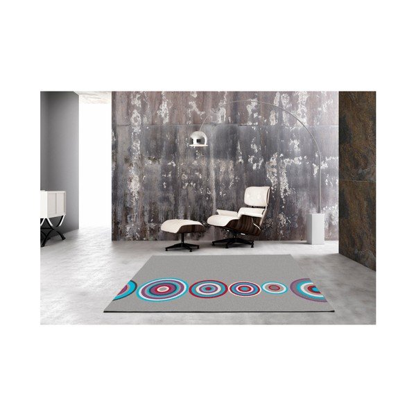 Pelēks paklājs Universal Boras Circles, 67 x 250 cm-image-1
