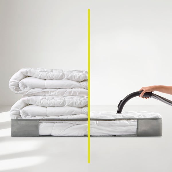 Vakuuma plastmasas uzglabāšanas kaste zem gultas 105x45x15 cm – Homéa