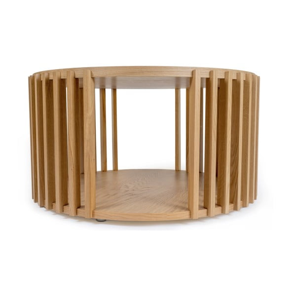 Ozolkoka kafijas galdiņš Woodman Drum, ø 83 cm-image-2