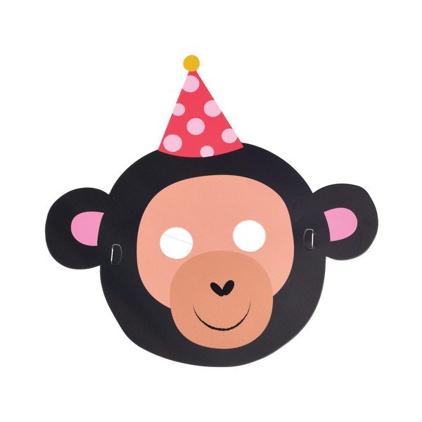 6 papīra masku komplekts Rex London Party-image-2