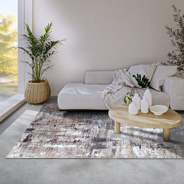 Gaiši pelēks paklājs 80x150 cm Malard Anthracite Gold – Elle Decoration-image-1