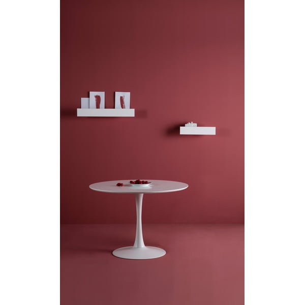 Balts apaļš ēdamgalds Marckeric Oda, ⌀ 110 cm-image-2