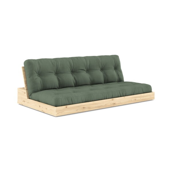 Zaļš izvelkamais dīvāns 196 cm Base – Karup Design