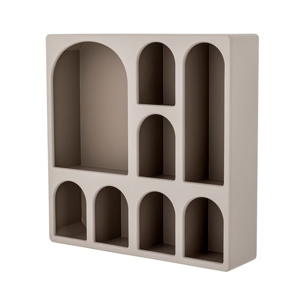 Pelēkbēšs daudzlīmeņu sienas plaukts 48 cm Graphia – Bloomingville-image-2