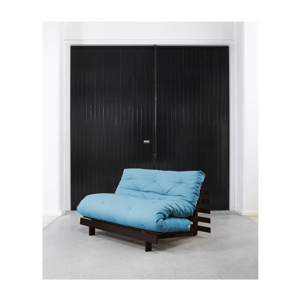 Dīvāns gulta Karup Roots Wenge/Horizon Blue