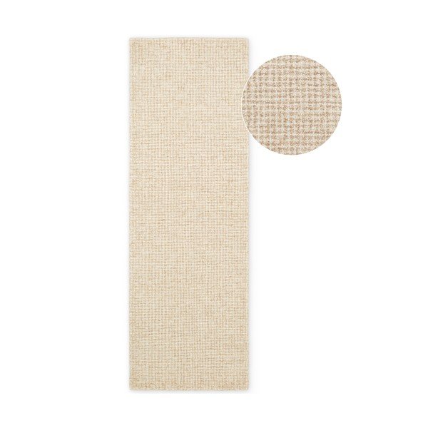 Dabīga toņa vilnas celiņa paklājs 80x250 cm Eloise – Hanse Home
