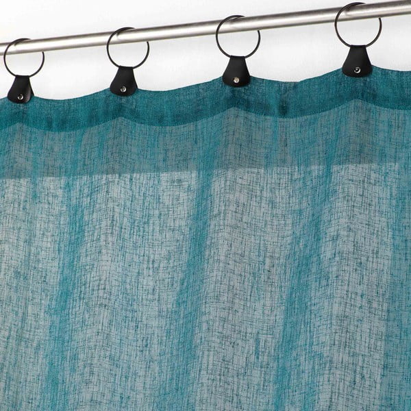 Zils dienas aizkars no voiles 140x240 cm Linka – douceur d'intérieur-image-1