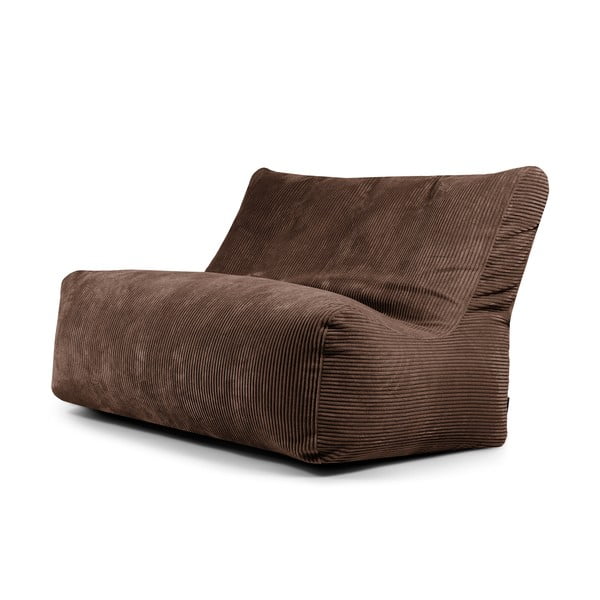 Tumši brūns velveta sēžammaiss Sofa Seat Lounge – SLOWDOWN