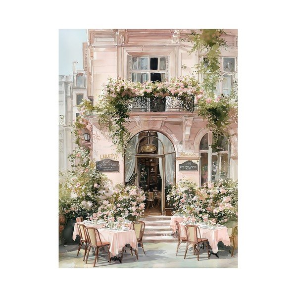 Glezna 60x80 cm Café de Fleurs – Styler