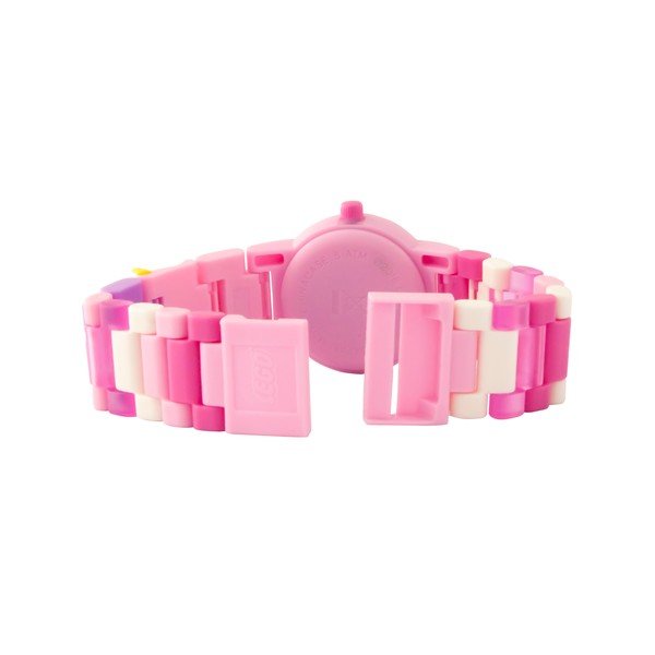 Bērnu rozā pulkstenis ar LEGO® Classic figūriņu-image-2