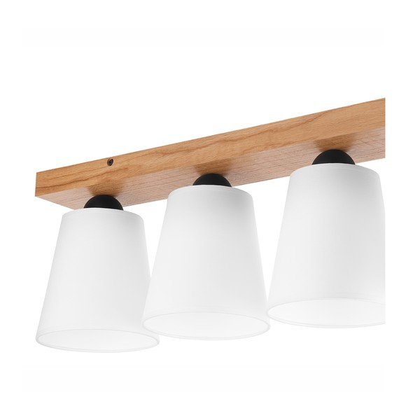 Balta griestu lampa ar auduma abažūru ø 15 cm Lula – LAMKUR-image-4