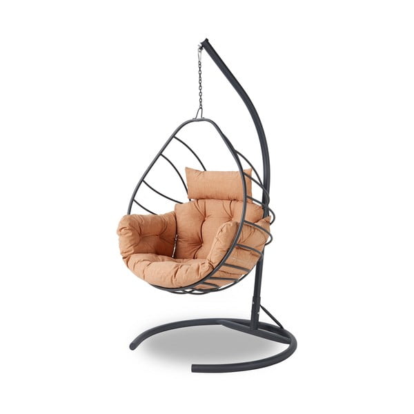 Oranžs/pelēks dārza piekaramais krēsls Anka – Floriane Garden-image-2