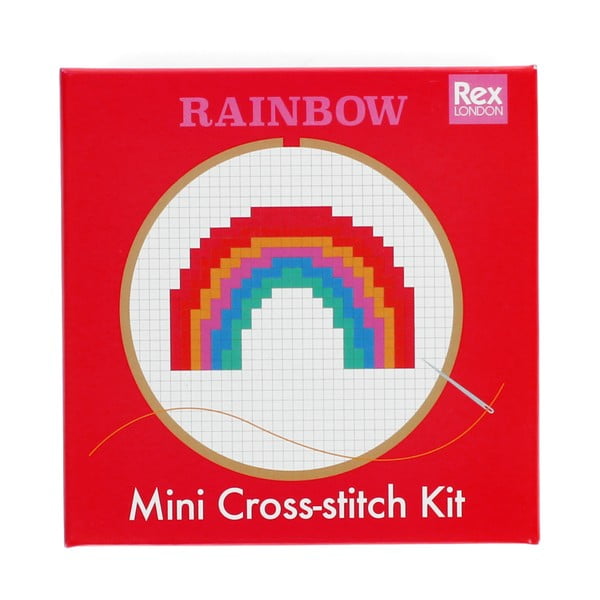 Radošais komplekts Cross-stitch Kit Rainbow – Rex London