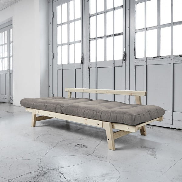 Dīvāns gulta Karup Step Natural/Granite Grey-image-3