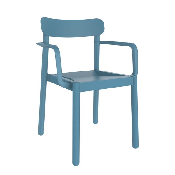 4 zilu dārza krēslu komplekts ar atzveltnēm Resol Elba