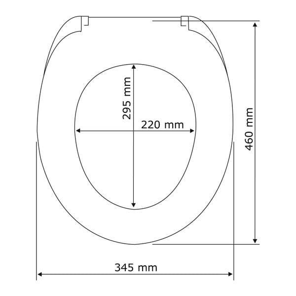 Balts tualetes poda sēdeklis ar vieglu aizvēršanu Wenko Calla, 47 x 35,5 cm-image-3