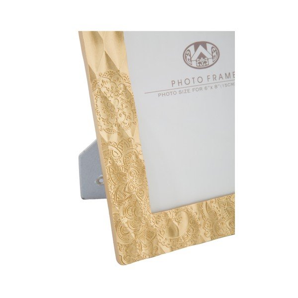 Dzeltens fotorāmis sveķu rāmī Mauro Ferretti Glam Carving, 15 x 20 cm-image-2
