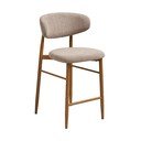 Bēšs/dabīga toņa polsterēts bāra krēsls (sēdekļa augstums 65 cm) Levanto – House Nordic
