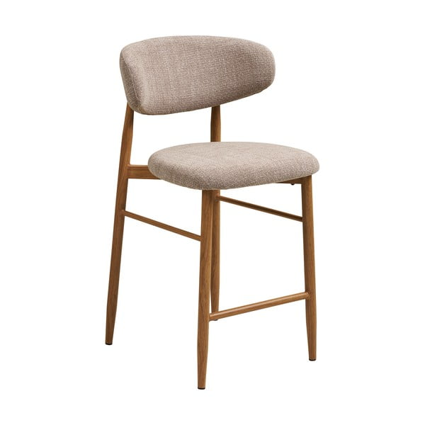 Bēšs/dabīga toņa polsterēts bāra krēsls (sēdekļa augstums 65 cm) Levanto – House Nordic