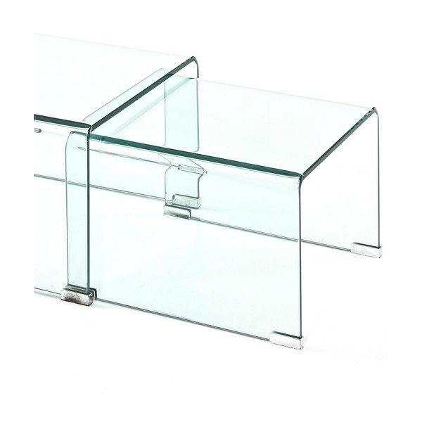 Stikla žurnālgaldiņi (2 gab.) 44.5x49 cm Cristal – Tomasucci-image-2