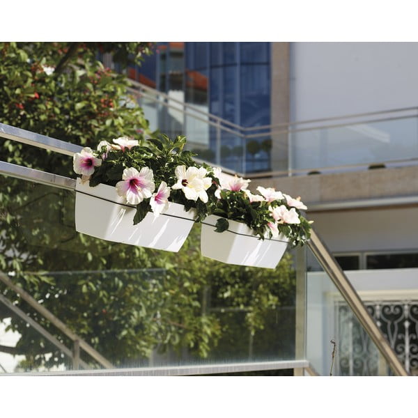 Pārstrādātas plastmasas pašlaistoša puķu kaste 50 cm Capri – Artevasi-image-1